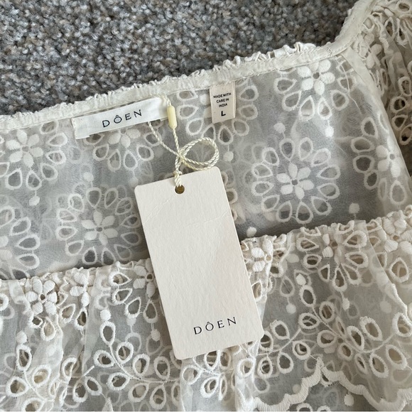 NWT Doen Franique Dress in Magnolia - Picture 7 of 9